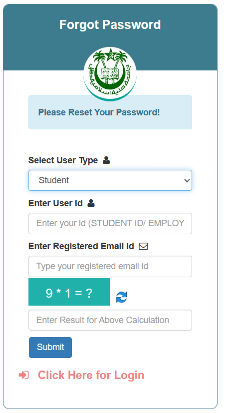 Forget/ Reset your JMI wifi password