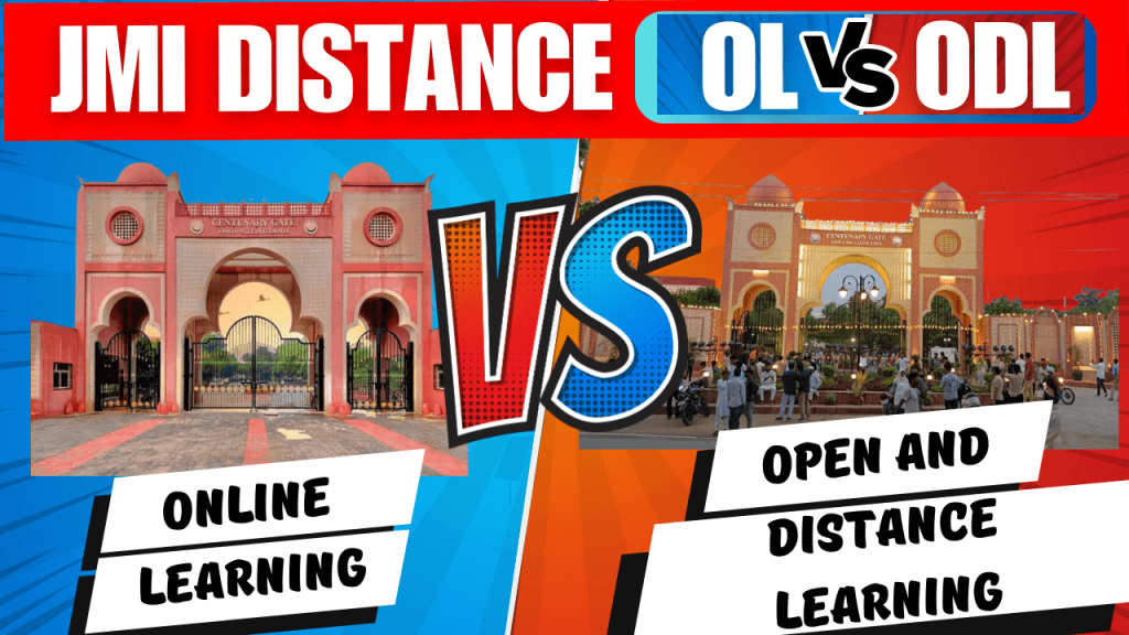Difference Between ODL and OL in JMI Distance Admission