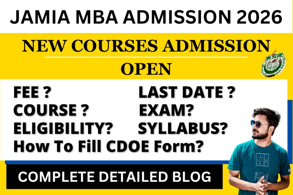 JAMIA MBA Distance Admission