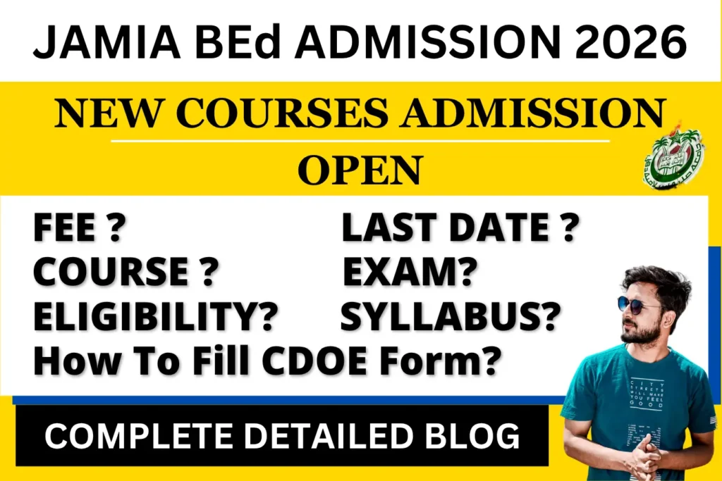 JMI BEd Admission 
